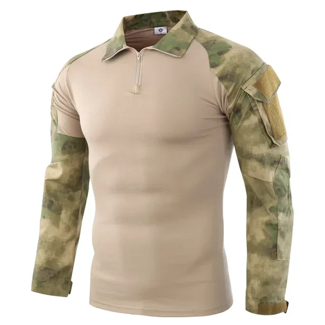 Économie de randonnée en plein air pour hommes, chemise à manches longues, vêtements de sport en coton, CP CamSolomon, chasse et escalade, saut militaire, armée