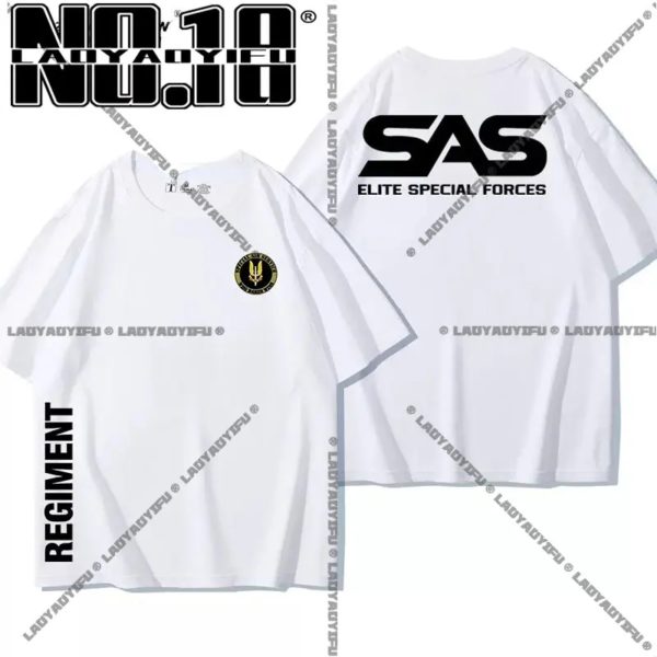 T-shirt de sniper SAS militaire pour hommes, chemise de sniper, t-shirt de l'armée pour hommes, t-shirt militaire spécial, manches courtes, t-shirt d'été décontracté pour hommes – Image 4