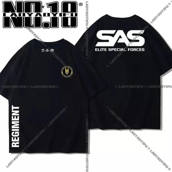 T-shirt de sniper SAS militaire pour hommes, chemise de sniper, t-shirt de l'armée pour hommes, t-shirt militaire spécial, manches courtes, t-shirt d'été décontracté pour hommes – Image 3