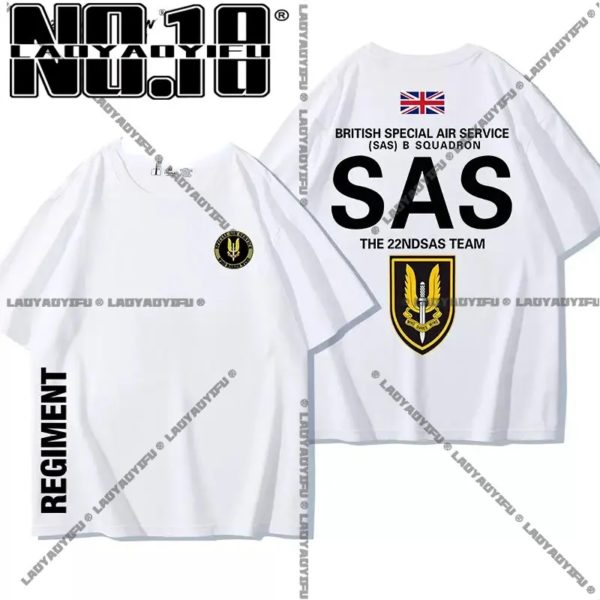T-shirt de sniper SAS militaire pour hommes, chemise de sniper, t-shirt de l'armée pour hommes, t-shirt militaire spécial, manches courtes, t-shirt d'été décontracté pour hommes – Image 2