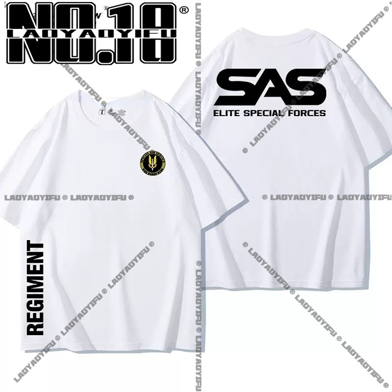 T-shirt de sniper SAS militaire pour hommes, chemise de sniper, t-shirt de l'armée pour hommes, t-shirt militaire spécial, manches courtes, t-shirt d'été décontracté pour hommes