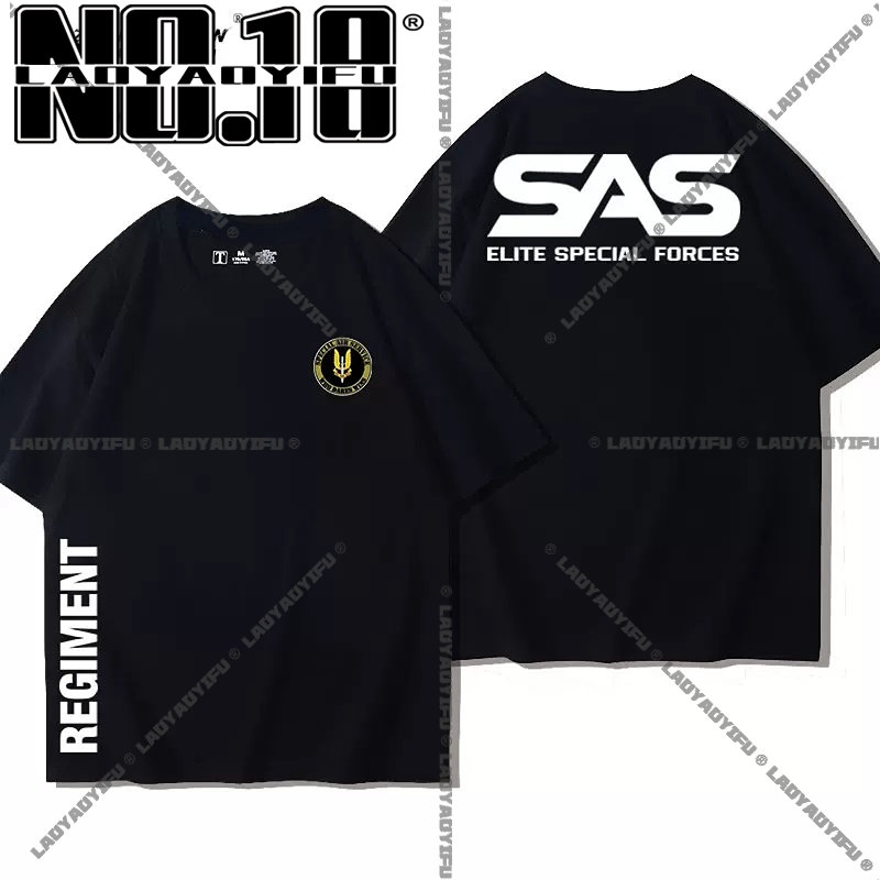 T-shirt de sniper SAS militaire pour hommes, chemise de sniper, t-shirt de l'armée pour hommes, t-shirt militaire spécial, manches courtes, t-shirt d'été décontracté pour hommes