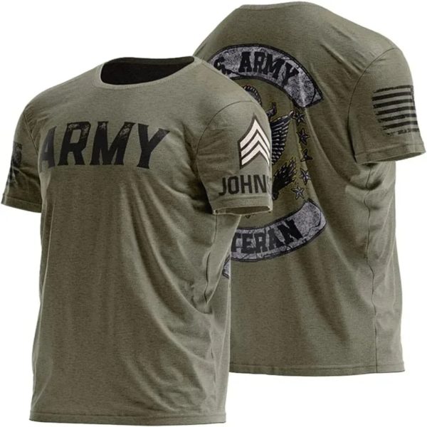 T-shirt imprimé en 3D du corps de l'armée pour hommes et femmes, chemise à manches courtes, vêtements de sport, t-shirt pour garçon, été, nouveau, 2024 – Image 3
