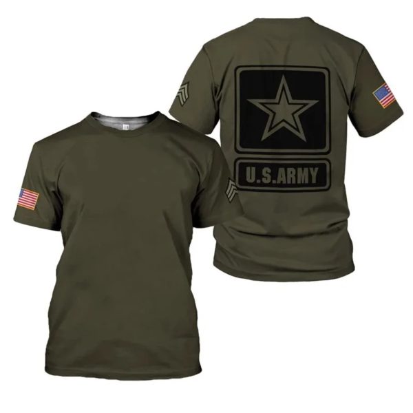 T-shirt imprimé en 3D du corps de l'armée pour hommes et femmes, chemise à manches courtes, vêtements de sport, t-shirt pour garçon, été, nouveau, 2024 – Image 2