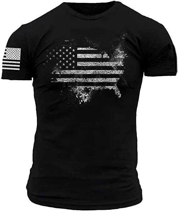 US Flag-Black