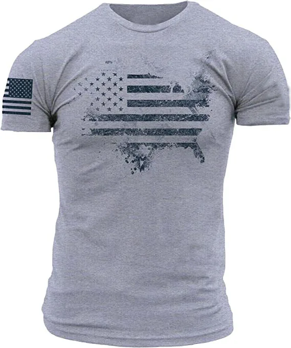 US Flag-Grey