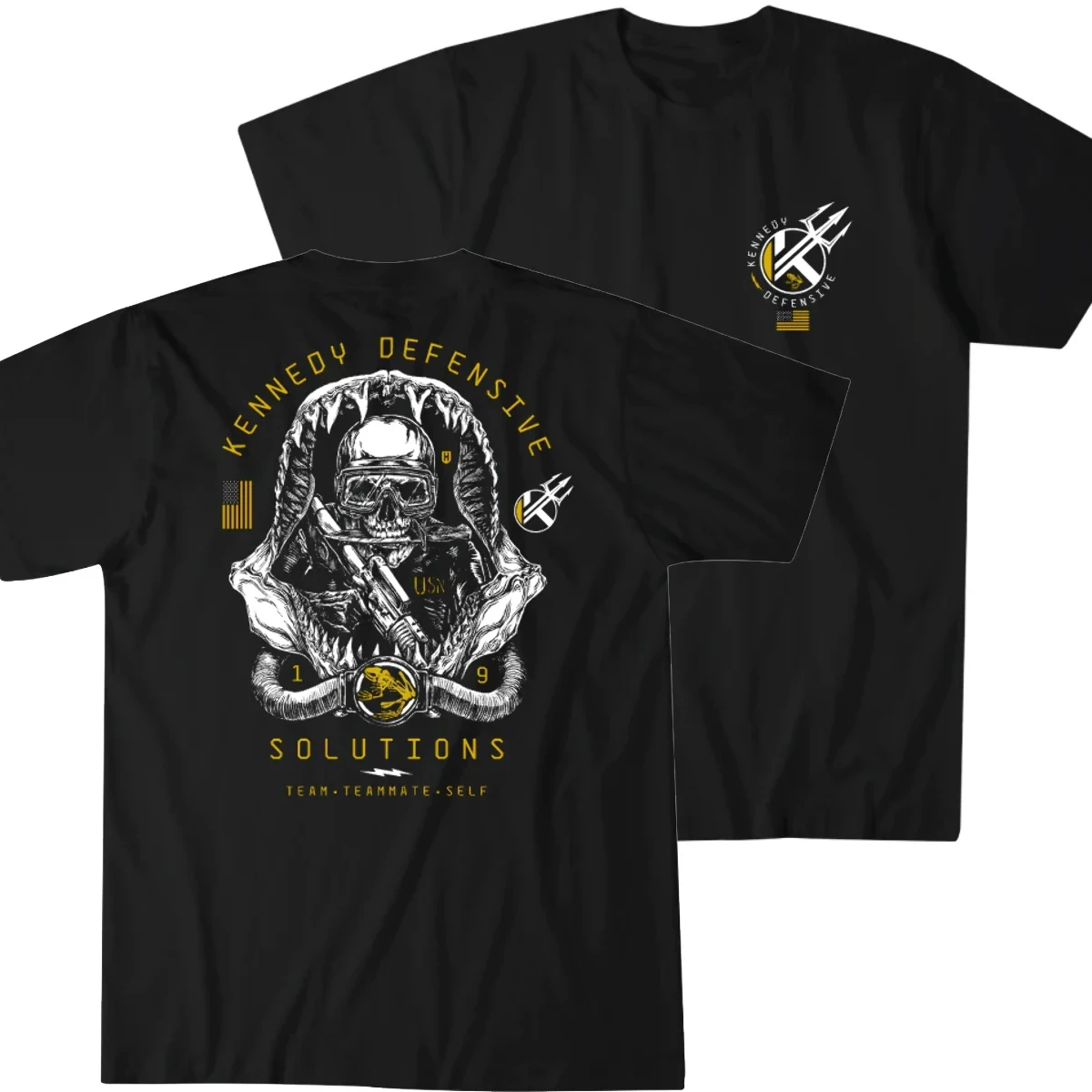 T-shirt manches courtes col rond homme, décontracté, 100% coton, Til Valhalla, Kokor, Spirit Genic Leborn, Grunt Keeptics, militaire