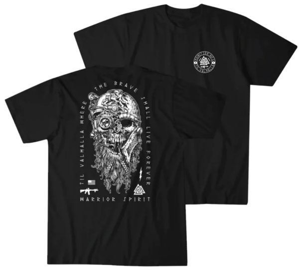 T-shirt manches courtes col rond homme, décontracté, 100% coton, Til Valhalla, Kokor, Spirit Genic Leborn, Grunt Keeptics, militaire – Image 5