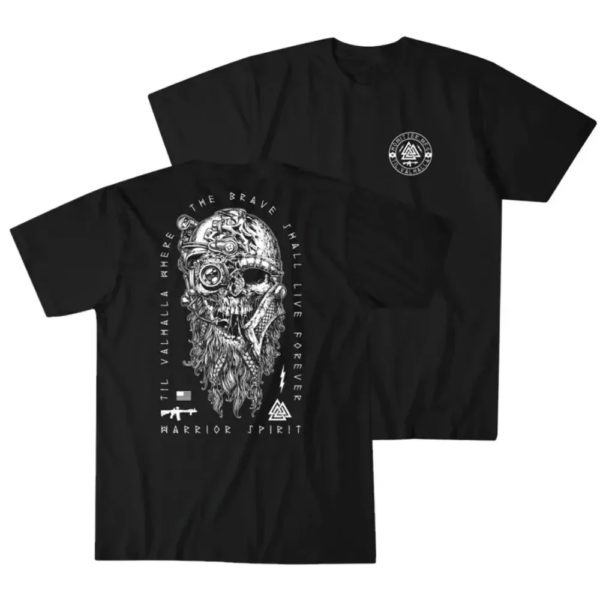 T-shirt manches courtes col rond homme, décontracté, 100% coton, Til Valhalla, Kokor, Spirit Genic Leborn, Grunt Keeptics, militaire
