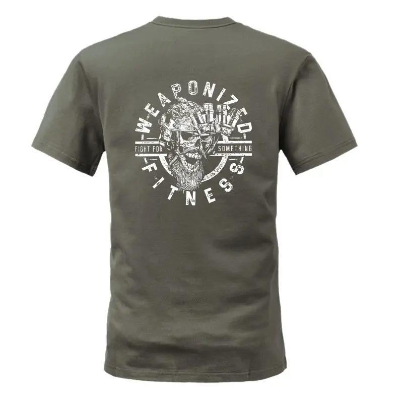 T-shirt manches courtes col rond, marque de mode américaine, estival et respirant, en pur coton