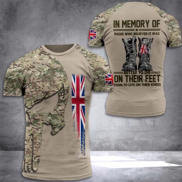 T-shirt imprimé camsalomon en 3D pour hommes, haut des forces spéciales, soldats britanniques, vétéran de l'armée, champ, haute qualité, été, 2023 – Image 4