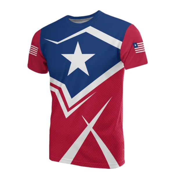 T-shirt africain Liberia imprimé en 3D pour hommes et enfants, t-shirts à col rond, manches courtes, décontracté, rue, sport d'été, offre spéciale – Image 3
