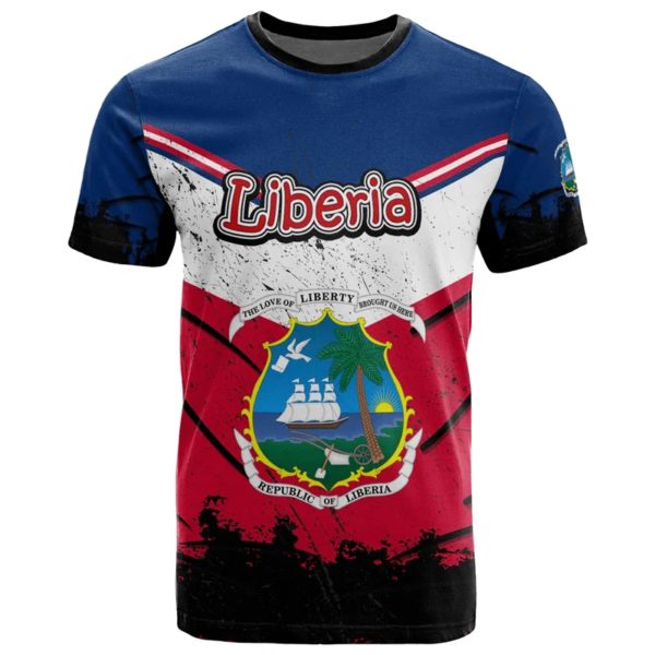 T-shirt africain Liberia imprimé en 3D pour hommes et enfants, t-shirts à col rond, manches courtes, décontracté, rue, sport d'été, offre spéciale – Image 4