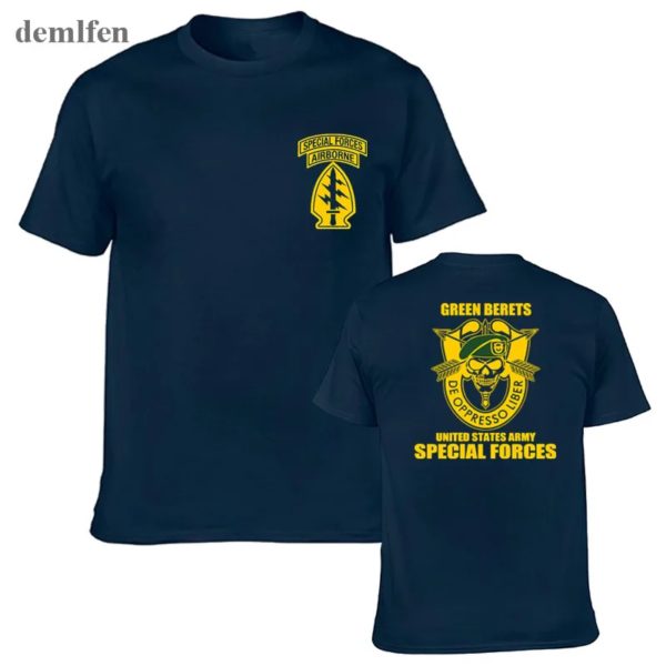 T-shirt militaire à manches courtes pour hommes, en coton, nouveauté, drôle – Image 3
