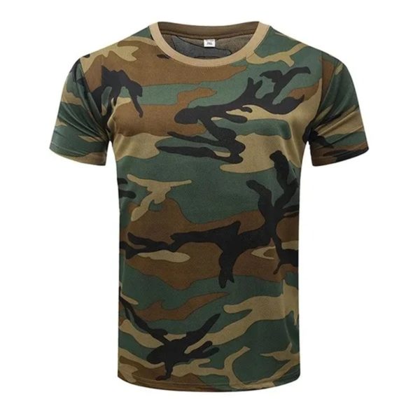 CamSolomon-T-shirt militaire à manches courtes pour homme, séchage rapide, entraînement fongique en plein air, t-shirts d'été – Image 4