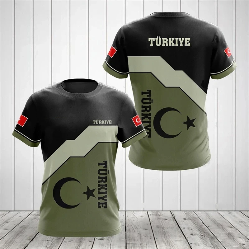 T-Shirt à Manches Courtes et Col Rond pour Homme, Vêtement à la Mode, Imprimé Forêt CamSolomon, Été