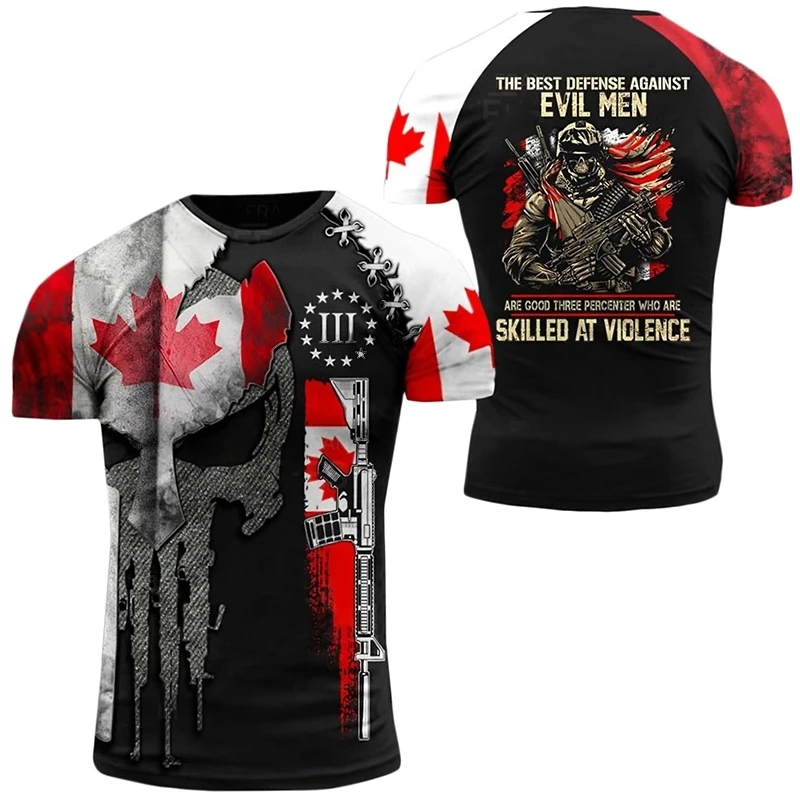 Canada CamSolomon Graphic T-shirt pour homme, Keeptic Y-Tee, Impression 3D, Forêt canadienne, Camo T-shirt, Beige Field Short Sleeve