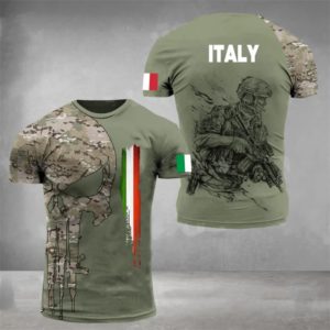 T-shirt à manches courtes imprimé camouflage italien 3D pour hommes, t-shirt classique, t-shirt de sport respirant, CamSolomon Y-Feel
