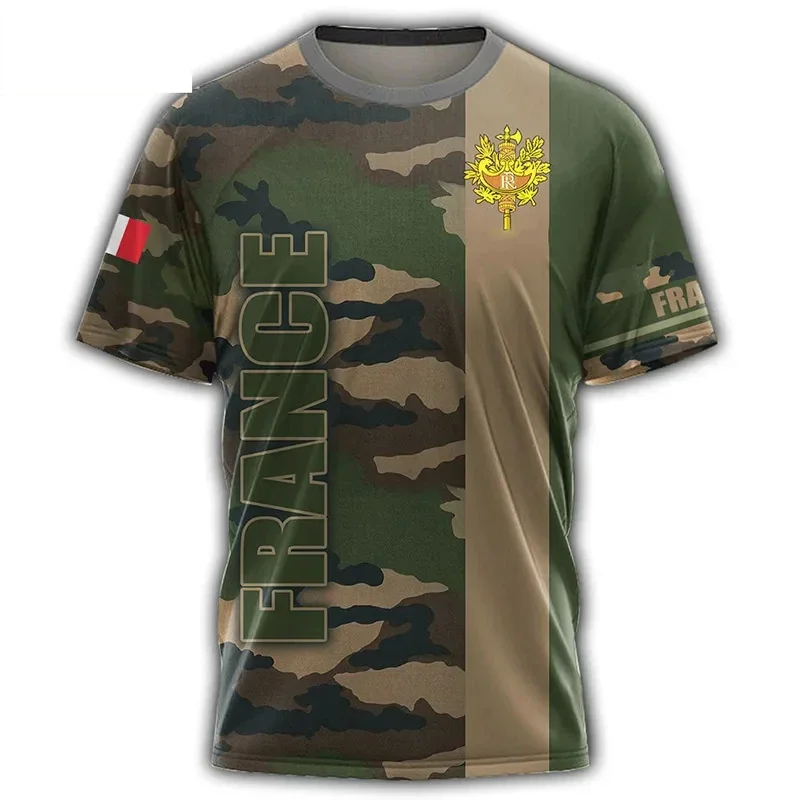 Solomon-T-shirt de sport de l'armée française pour homme, commando 3D, respirant, manches courtes, haut