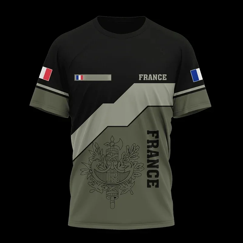 Solomon-T-shirt de sport de l'armée française pour homme, commando 3D, respirant, manches courtes, haut