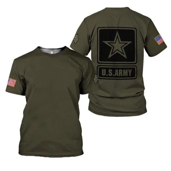T-Shirt de l'Armée Américaine pour Homme, Streetwear à la Mode, Soldat Militaire, Vétéran Haikyuu, Graphique, en 3D
