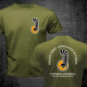 T-shirt unisexe de cavalerie légère de l'armée de la première division blindée polonaise, haut de fitness décontracté, sports de plein air, imprimé en 3D, 03