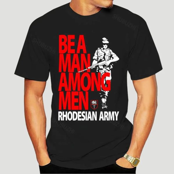T-Shirt de l'armée de Rhodesian, Costumes d'anime japonais-Be un homme parmi les hommes T-Shirt d'été Hip Hop Streetwear