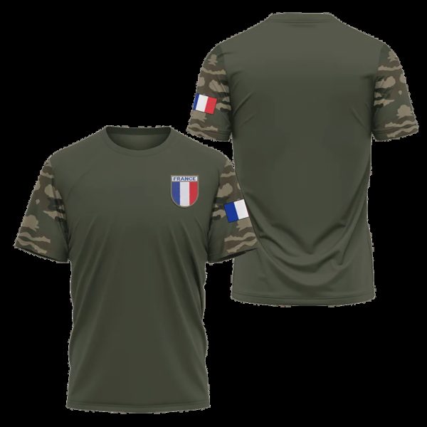 Solomon-T-shirt à Manches Courtes pour Homme et Femme, Vêtement des Forces Spéciales 3D de l'Armée Française – Image 2