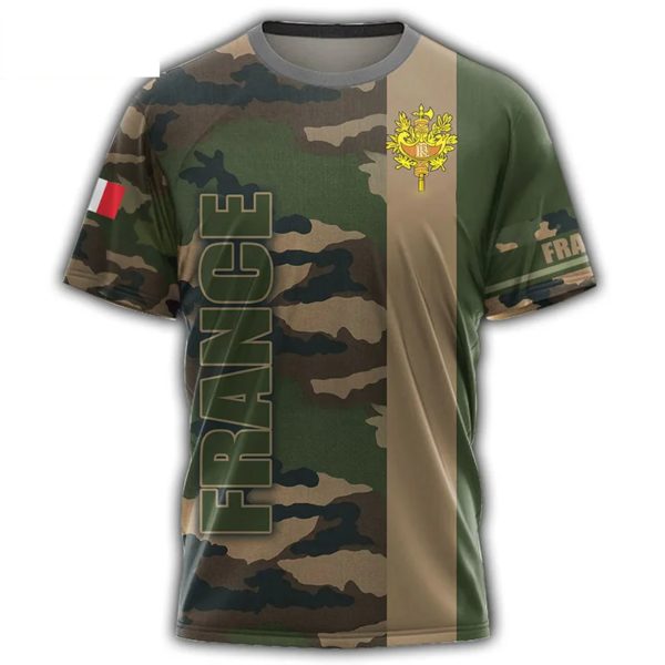 Solomon-T-shirt à Manches Courtes pour Homme et Femme, Vêtement des Forces Spéciales 3D de l'Armée Française – Image 4