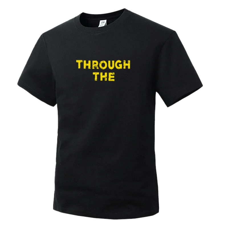 T-shirt à manches courtes pour homme, style rétro, col rond, avec imprimé classique américain, collection été 2024