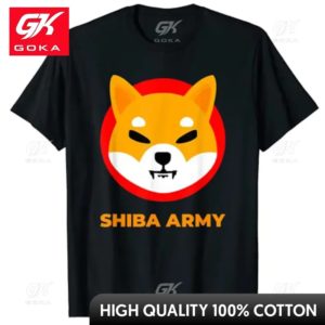 T-shirt Shiba Inu pour hommes, jeton de monnaie, portefeuille de crypto-monnaie, vêtements de l'armée, produits personnalisés, t-shirts graphiques vintage