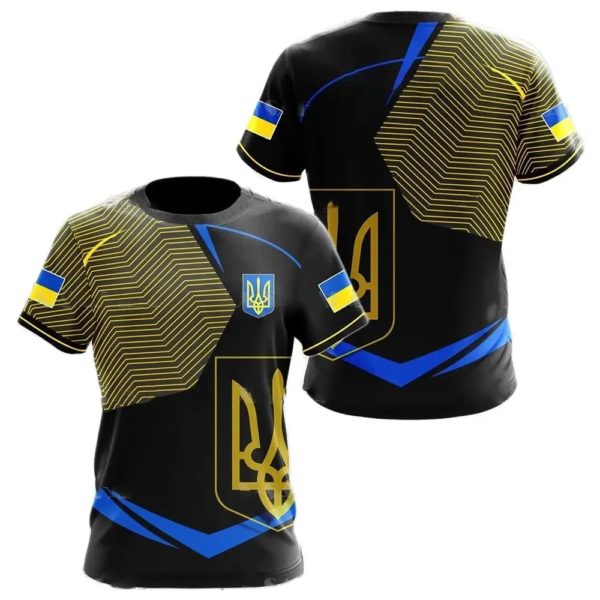 Chemise à manches courtes pour hommes, T-shirt à col rond, Économie pour hommes, Streetwear respirant, Ukraine Feel, Armée CamSolomon, Y-21e, Été – Image 4