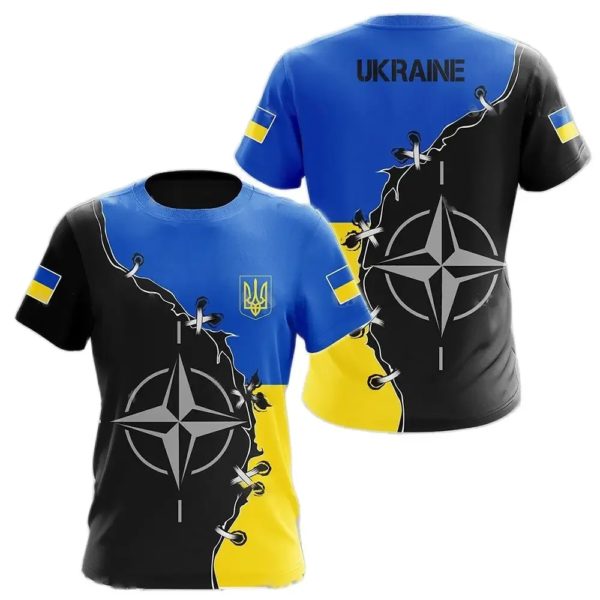 Chemise à manches courtes pour hommes, T-shirt à col rond, Économie pour hommes, Streetwear respirant, Ukraine Feel, Armée CamSolomon, Y-21e, Été – Image 5