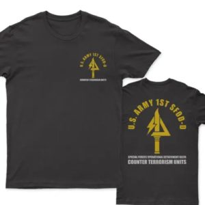 T-shirt décontracté en coton pour hommes, Streetwear surdimensionné, vêtement des Forces spéciales de l'armée, détachements opérationnels Delta Force 1st sfod-d