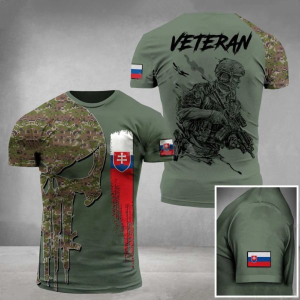 T-shirt imprimé à col rond pour hommes, pull de l'armée slovaque, t-shirts pour 184., vêtements pour hommes, sensation de soldat – Image 2