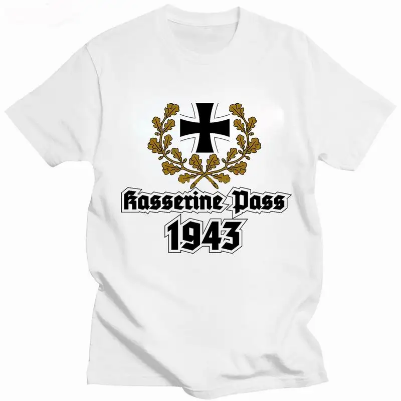 T-shirt col rond homme, streetwear, classique, armée allemande, croix de fer, vintage, unisexe, été