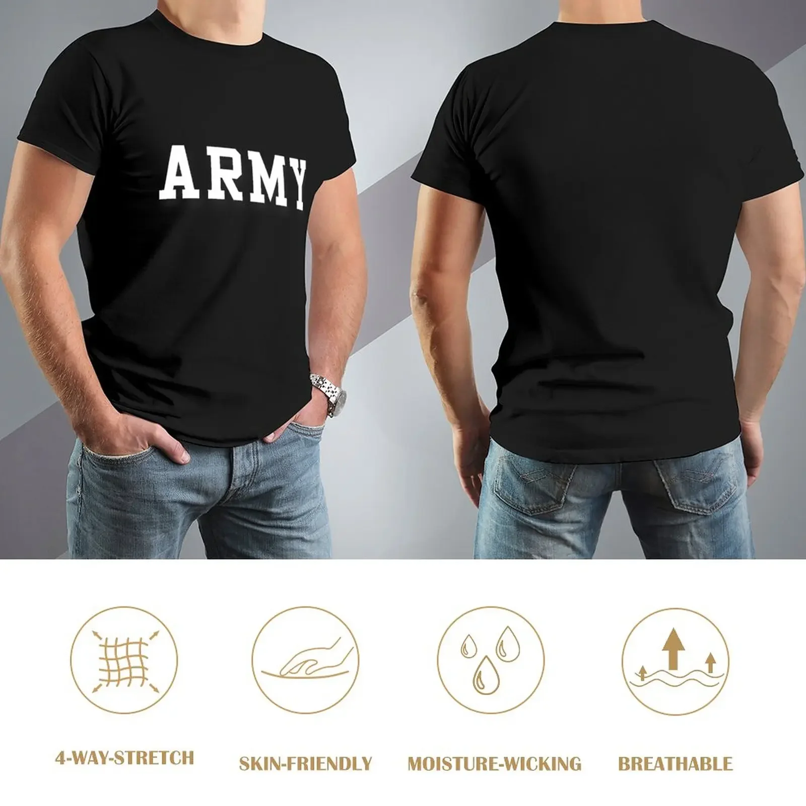ARMY-T-shirt graphique Cal Robertson ontariDay pour hommes, t-shirts Hiphelicopter, vêtements amusants