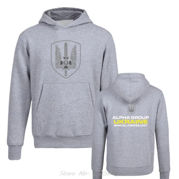 Spetsnaz-Sweat à capuche surdimensionné des forces spéciales ukrainiennes, sweat-shirt militaire du groupe Alpha, pull en coton, veste à capuche, mode, nouveau – Image 5