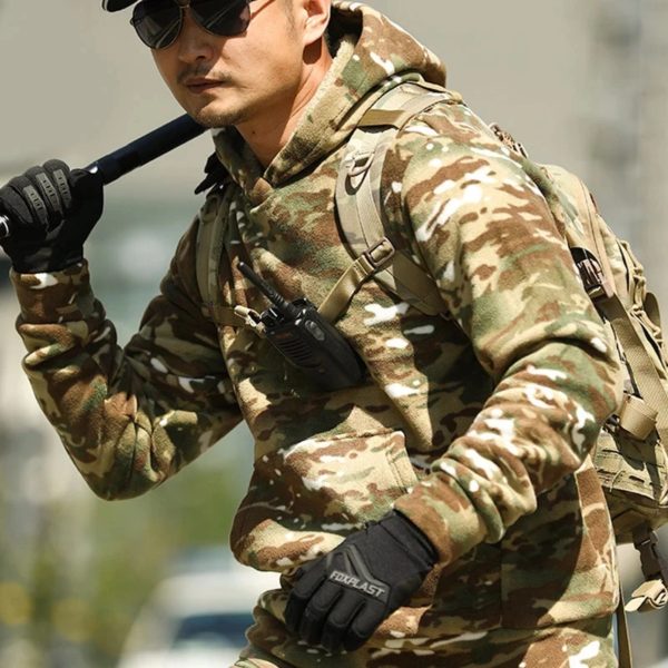 Mege DulSmile-Sweat à capuche militaire pour homme, vêtements de chasse en plein air, veste optique chaude, pull multicam, camsalomon, hiver – Image 2