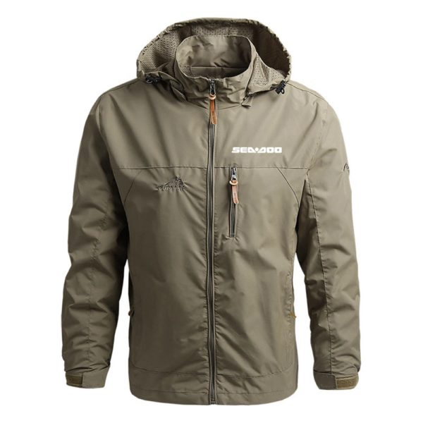Sea Doo Seadoo-Veste de dehors Imperméable pour Homme, Coupe-Vent, Respirant, à Capuche, Décontracté, Harajuku, Militaire, Nouvelle Collection – Image 4