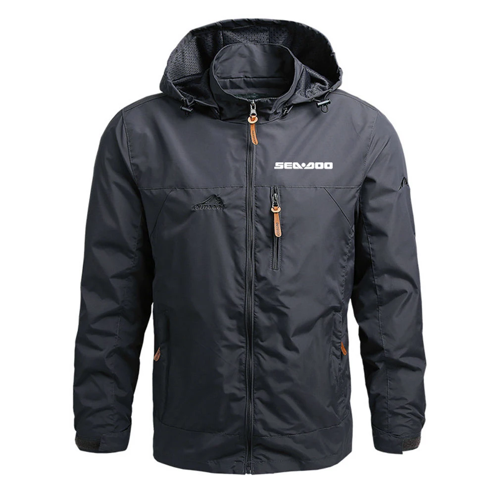 Sea Doo Seadoo-Veste de dehors Imperméable pour Homme, Coupe-Vent, Respirant, à Capuche, Décontracté, Harajuku, Militaire, Nouvelle Collection