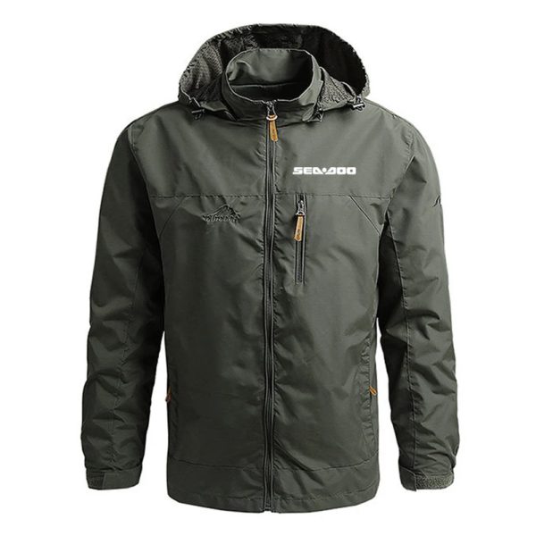 Sea Doo Seadoo-Veste de dehors Imperméable pour Homme, Coupe-Vent, Respirant, à Capuche, Décontracté, Harajuku, Militaire, Nouvelle Collection – Image 5