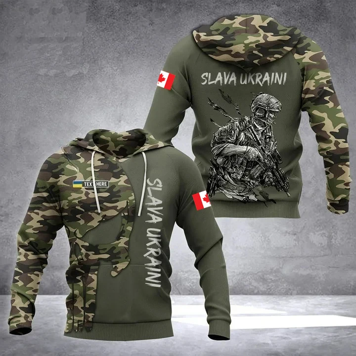 Sweats à capuche College camouflage 3D pour hommes et femmes, pull militaire décontracté, sweat à capuche, vêtements, 21e emblème national, Canada Feel, nouveau Sweats à capuche College camouflage 3D pour hommes et femmes, pull militaire décontracté, sweat à capuche, vêtements, 21e emblème national, Canada Feel, nouveau