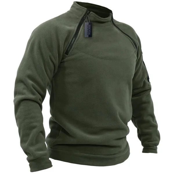 DETTRU-Pull pour Homme Solide, Vêtement d'Extérieur Chaud et Respirant, Streetwear, PVD