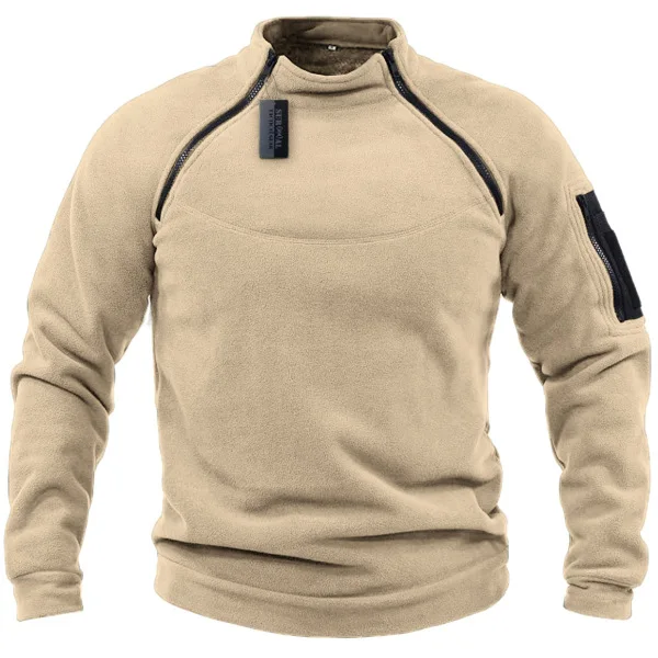 DETTRU-Pull pour Homme Solide, Vêtement d'Extérieur Chaud et Respirant, Streetwear, PVD