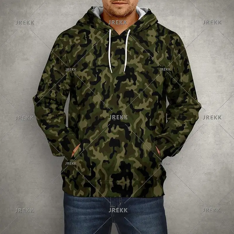 CamSolomon-Sweat à capuche imprimé 3D de l'armée pour hommes, sweats à capuche PVD graphiques militaires, pulls streetwear décontractés, mode vétéran, Y