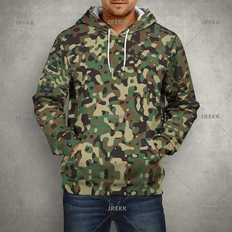 CamSolomon-Sweat à capuche imprimé 3D de l'armée pour hommes, sweats à capuche PVD graphiques militaires, pulls streetwear décontractés, mode vétéran, Y