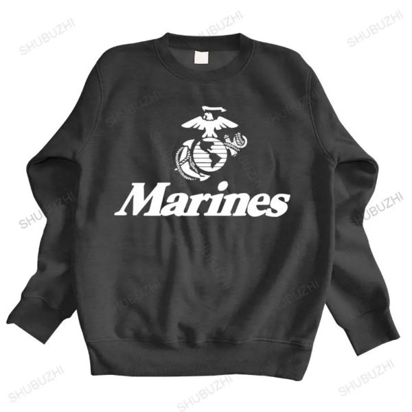 Sweat à capuche en coton pour homme, vêtement de sport, à la mode, Marine des états-unis, USMC, militaire, pour garçons