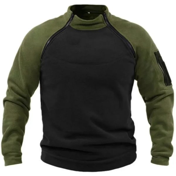 Sweat à capuche militaire vert armée pour homme, sweat à capuche camouflage, sweat à capuche épais, Hip Hop Streetwear, PVD, taille américaine, automne, 2024 – Image 4