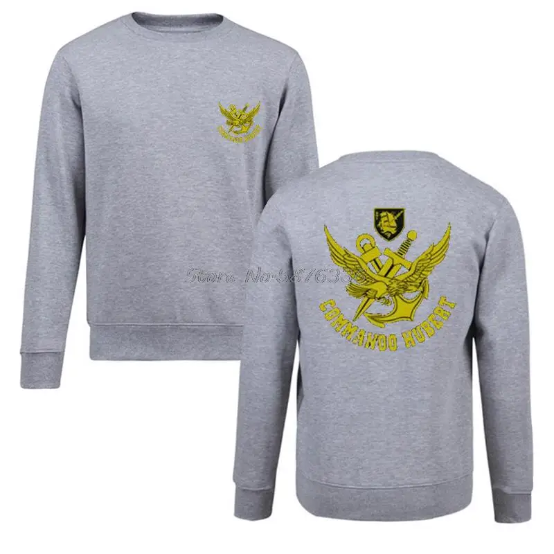 Sweats à capuche unisexes à col rond des forces spéciales françaises pour hommes, pull de la marine, streetwear du capitaine de la marine, Frogmen, Commando Hubert